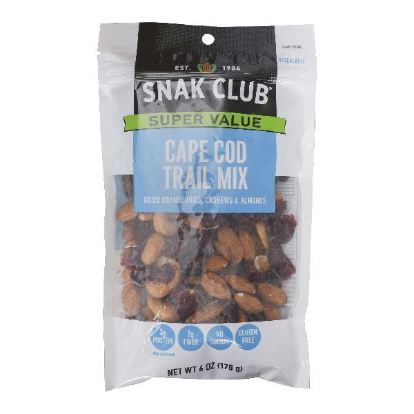 Snak Club Cape Cod Trail Mix 3.5 Ounce Size - 6 Per Case.