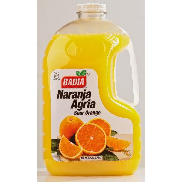 Badia Orange Bitter Naranja Agria 128 Ounce Size - 4 Per Case.