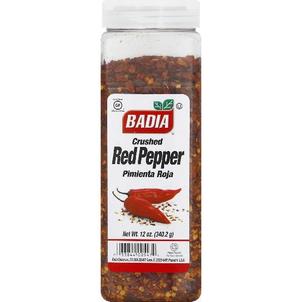 Badia Pepper Red Crushed 12 Ounce Size - 6 Per Case.