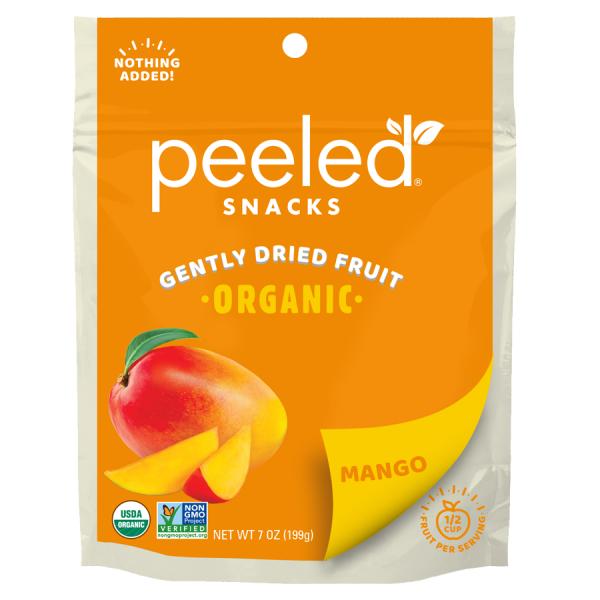 Peeled Snacks Mango Organic Dried Fruit 7 Ounce Size - 6 Per Case.