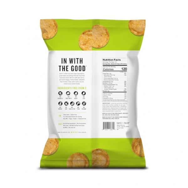 Sf Sweet Jalepeno Pea Protein Chips3.5 Ounce Size - 12 Per Case.