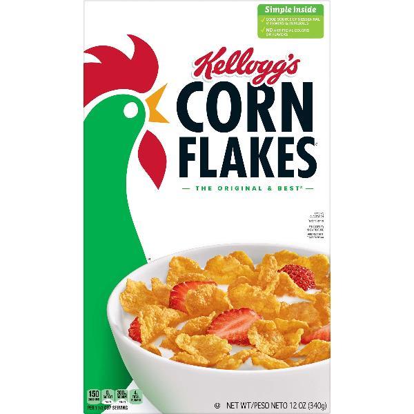Kellogg's Corn Flakes Cereal 12 Ounce Size - 10 Per Case.