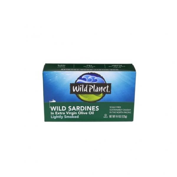 Wild Planet Foods Sardines Olive Oil 4.4 Ounce Size - 12 Per Case.
