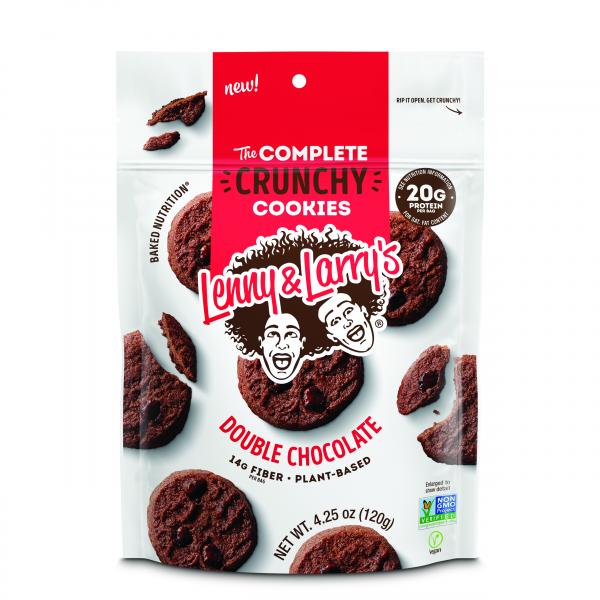 Lenny & Larry's Crunchy Cookie Double Chocolate Crunchy Cookie 4.25 Ounce Size - 6 Per Case.