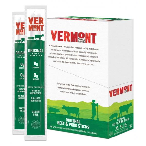 Vermont Smoke And Cure Original Beef & Pork 1 Ounce Size - 48 Per Case.