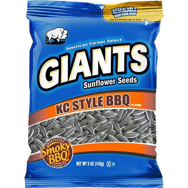 Giant Snack Inc Giants Barbecue Seeds 5 Ounce Size - 12 Per Case.