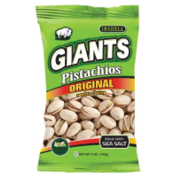 Giant Snack Inc Giants Pistachios Original Roasted & Salted 5 Ounce Size - 8 Per Case.