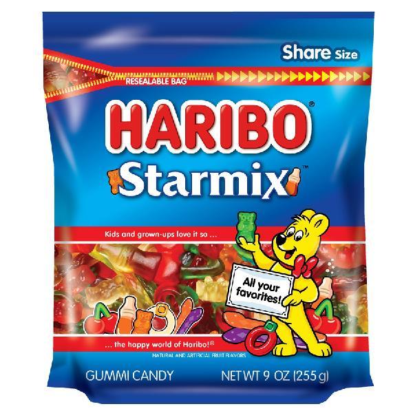 Haribo Confectionery Gummi Candy Starmix Ozsub9 Ounce Size - 8 Per Case.
