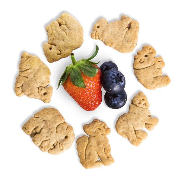 Appleways Whole Grain Mixed Berry Animal Crackers Bags In Box 20 Ounce Size - 4 Per Case.