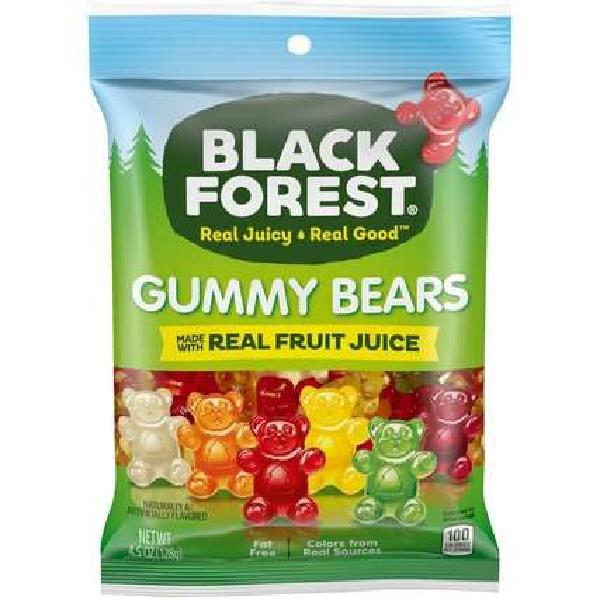 Black Forest Gummy Bears Package 4.5 Ounce Size - 12 Per Case.