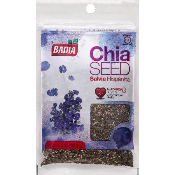 Badia Chia Seeds 1.5 Ounce Size - 576 Per Case.