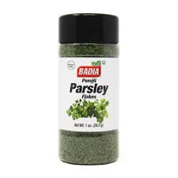 Badia Parsley Flakes 1 Ounce Size - 12 Per Case.