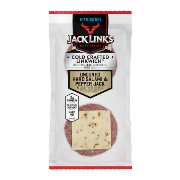Jl Beef And Pork Hard Salami And Pepperjack Cheese1.5 Ounce Size - 16 Per Case.