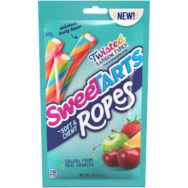 Sweetarts Twisted Ropes Rainbow Punch 5 Ounce Size - 12 Per Case.