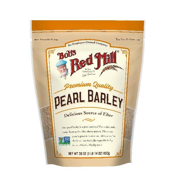 Bob's Red Mill Pearl Barley One Four Resealable Pouches 30 Ounce Size - 4 Per Case.