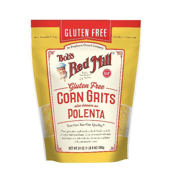 Bob's Red Mill Gluten Free Yellow Corn Polenta One Four Pouches 24 Ounce Size - 4 Per Case.
