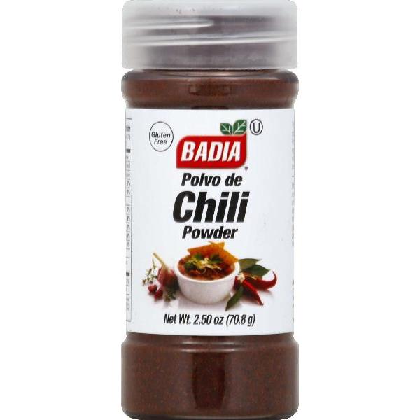 Badia Chili Powder 2.5 Ounce Size - 8 Per Case.