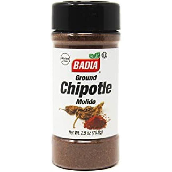 Badia Chili Chipotle Ground 2.5 Ounce Size - 8 Per Case.