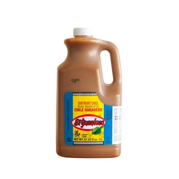 El Yucateco Extra Hot Habanero Sauce 67.63 Fluid Ounce - 2 Per Case.