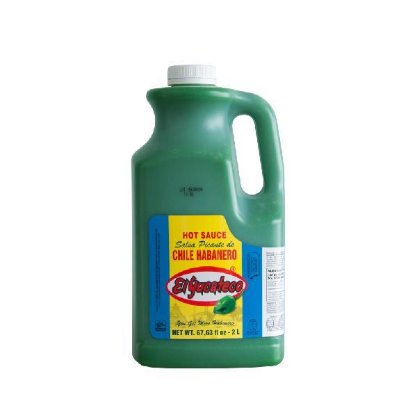 El Yucateco Green Habanero Hot Sauce 67.63 Fluid Ounce - 2 Per Case.