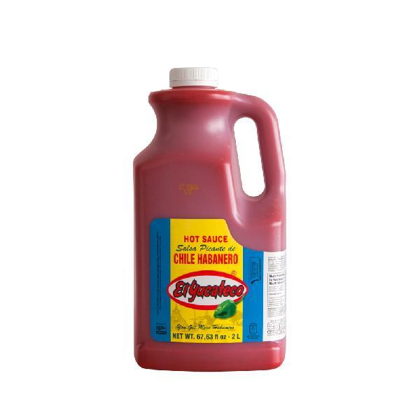 El Yucateco Red Habanero Hot Sauce 67.63 Fluid Ounce - 2 Per Case.