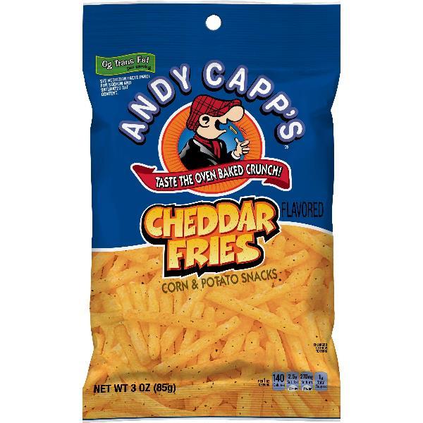 Andy Capp Cheddar 3 Ounce Size - 12 Per Case.