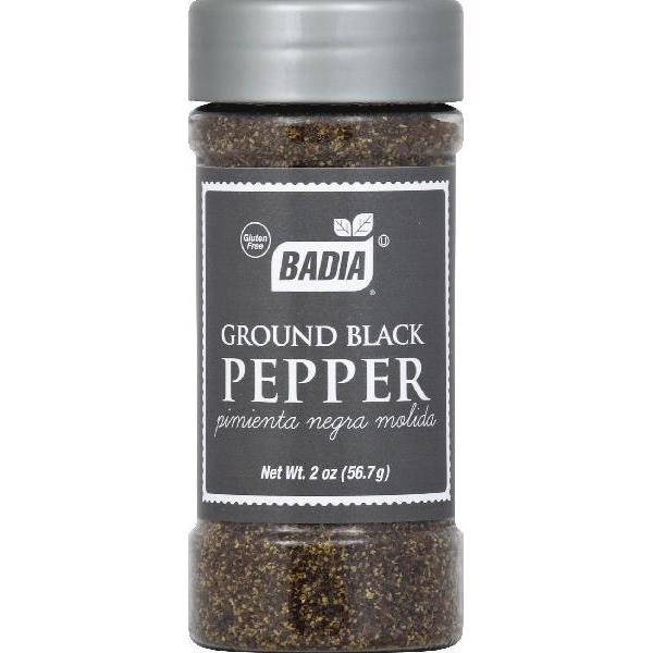 Badia Black Ground Pepper 2 Ounce Size - 8 Per Case.
