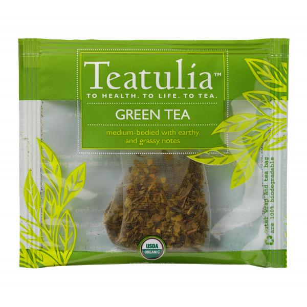 Teatulia Organic Teas Green Wrapped Premiumtea 50 Count Packs - 1 Per Case.