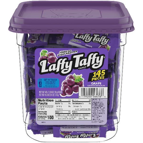 Usc Laffy Taffy Grape 0.34 Ounce Size - 1160 Per Case.