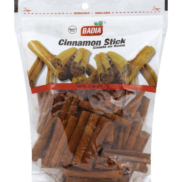Badia Cinnamon Sticks Bag With Zipper 12 Ounce Size - 6 Per Case.