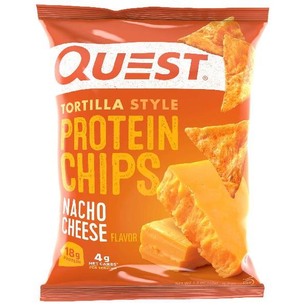 Quest Chips Nacho Cheese Tortilla 1.1 Ounce Size - 8 Per Case.