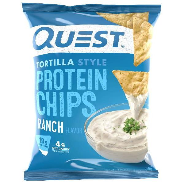 Quest Chips Ranch Tortilla 1.1 Ounce Size - 8 Per Case.