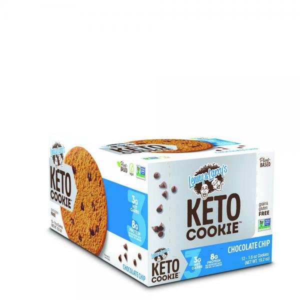 Lenny & Larry's Keto Cookie Chocolate Chip Keto Cookie 1.6 Ounce Size - 72 Per Case.