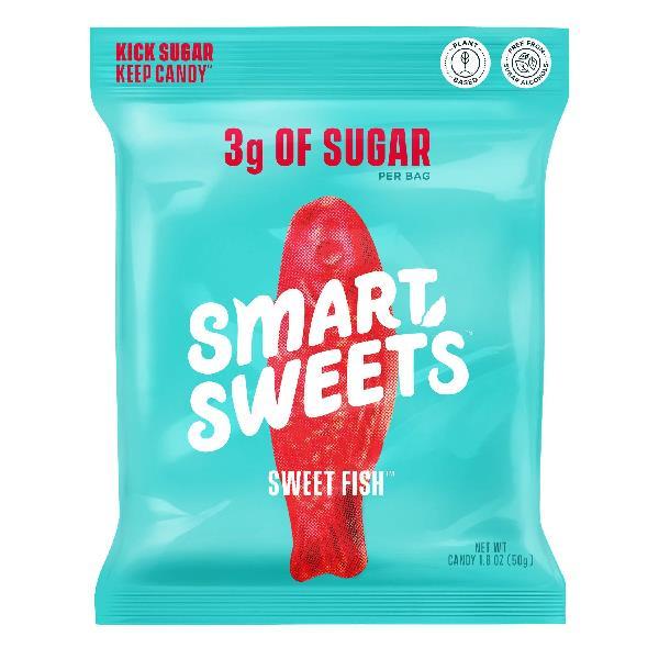 Smartsweets Sweet Fish 1.8 Ounce Size - 72 Per Case.