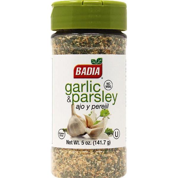 Badia Garlic Ground With Parsley 5 Ounce Size - 6 Per Case.