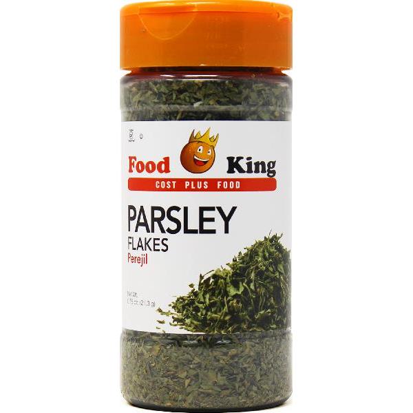 Food King Parsley Flakes 0.75 Ounce Size - 12 Per Case.