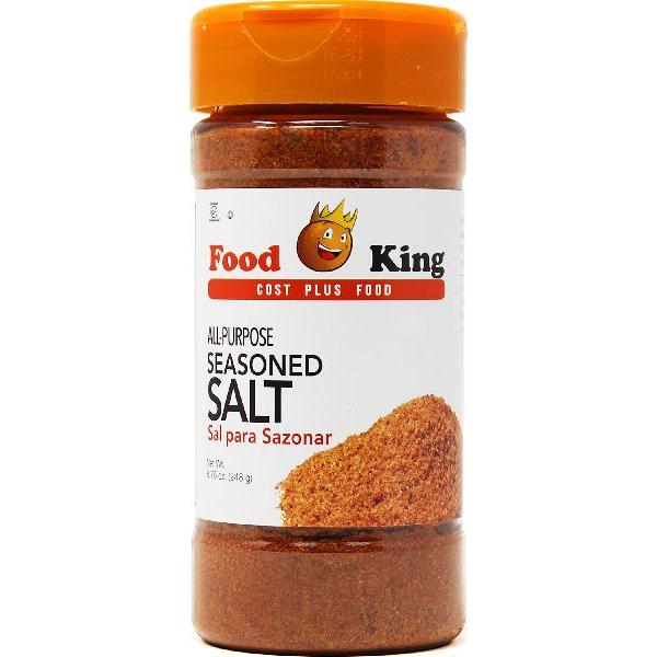 Food King Seasoned Salt 8.75 Ounce Size - 12 Per Case.