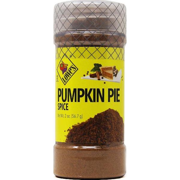 Lowes Pumpkin Pie Spice 2 Ounce Size - 12 Per Case.