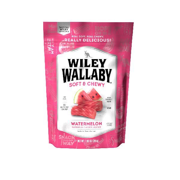 Wiley Wallaby Watermelon Licorice 7.05 Ounce Size - 12 Per Case.