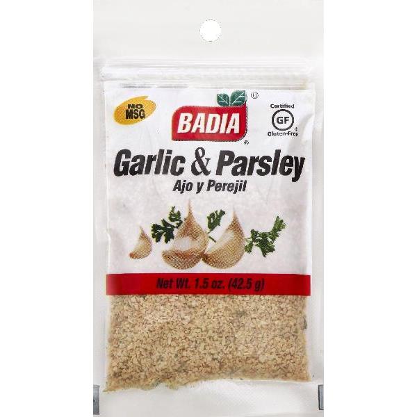 Badia Garlic And Parsley 1.5 Ounce Size - 576 Per Case.