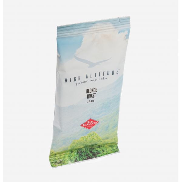 High Altitude Blonde Roast Coffee 3 Ounce Size - 42 Per Case.
