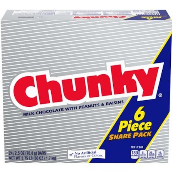 Chunky Share 2.5 Ounce Size - 144 Per Case.