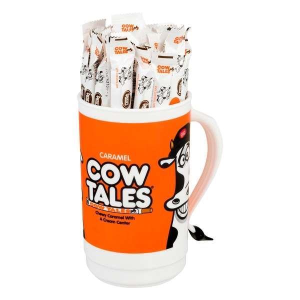 Goetze Candy Vanilla Cow Tales Tumbler Combo 1 Ounce Size - 100 Per Case.