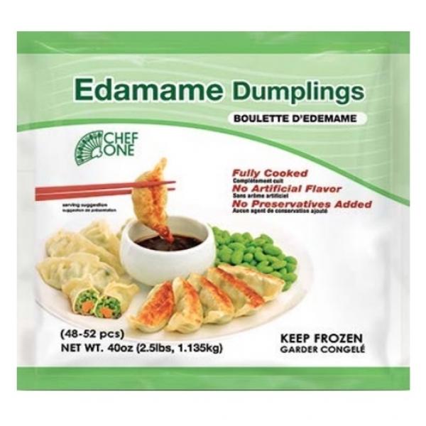 Sfs Chef One Edamame Dumpling  40 Ounce Size - 3 Per Case.