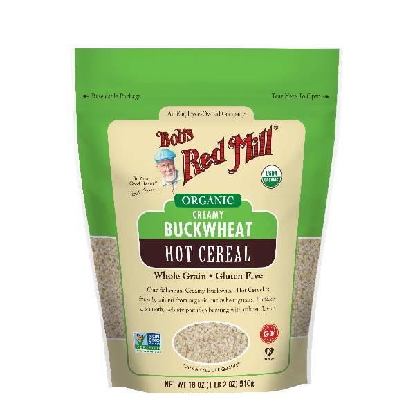 Bob's Red Mill Organic Creamy Buckwheat Hot Cereal 18 Ounce Size - 4 Per Case.