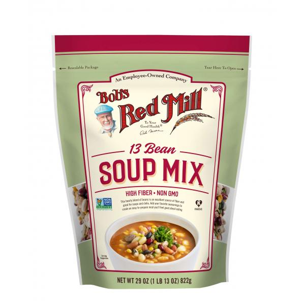 Bob's Red Mill Bean Soup Mix One Offour Pouches 29 Ounce Size - 4 Per Case.