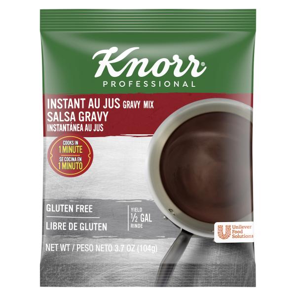 Knorr Instant Soup Base Au Jus Gravy 3.7 Ounce Size - 12 Per Case.