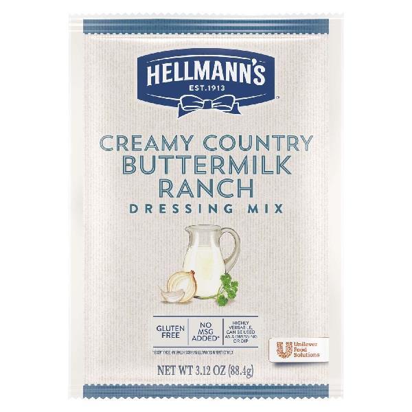 Hellmann's Dressing Country Buttermilk Dry Mix 3.12 Ounce Size - 18 Per Case.