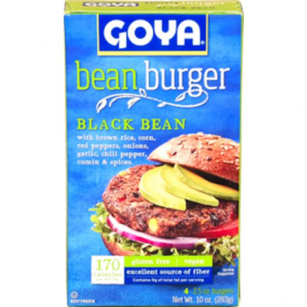 Goya Black Bean Burgers Burgers 10 Ounce Size - 6 Per Case.