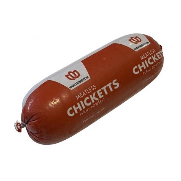 Worthington Chickettes Chicken Roll Plant Based 64 Ounce Size - 4 Per Case.